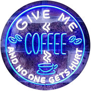Give Me Coffee LED Light Sign - LED Gift Works