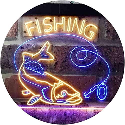 Fishing Camp Cabin LED Light Sign - Way Up Gifts