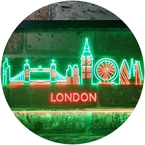 London City Skyline LED Light Sign - Way Up Gifts