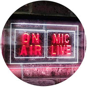 On Air Mic Live LED Light Sign - LED Gift Works