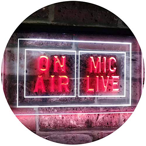 On Air Mic Live LED Light Sign - LED Gift Works