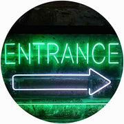 Entrance Right Arrow LED Light Sign - LED Gift Works