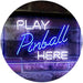 Arcade Game Room Play Pinball Here LED Light Sign - Way Up Gifts