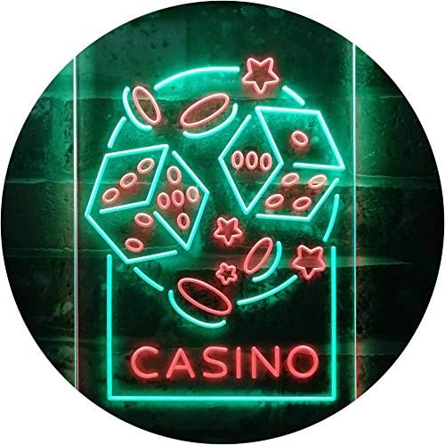 Casino Dice Game Man Cave LED Light Sign - Way Up Gifts