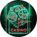 Casino Dice Game Man Cave LED Light Sign - Way Up Gifts