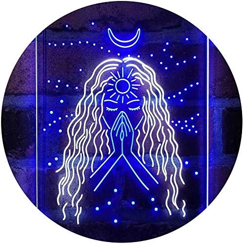 Psychic Girl Moon Star Bedroom Decoration LED Light Sign - LED Gift Works