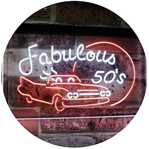 Fabulous 50s LED Light Sign - Way Up Gifts