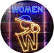 Retro Women Toilet Restroom LED Light Sign - Way Up Gifts