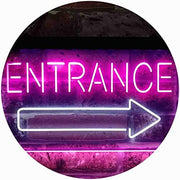 Entrance Right Arrow LED Light Sign - LED Gift Works