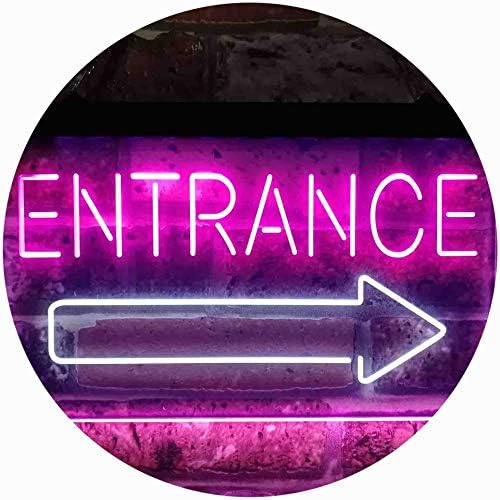Entrance Right Arrow LED Light Sign - LED Gift Works