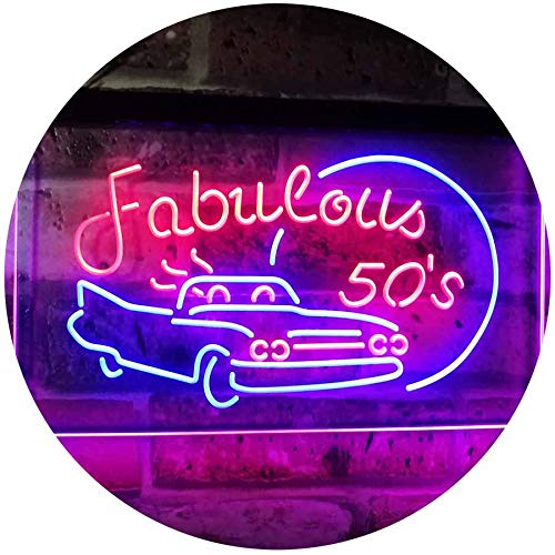 Fabulous 50s LED Light Sign - Way Up Gifts
