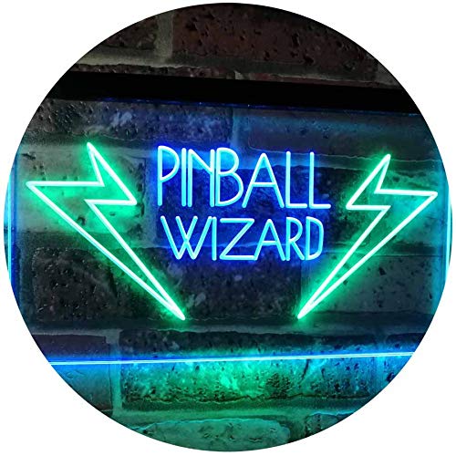 Arcade Game Room Pinball Wizard LED Light Sign - Way Up Gifts