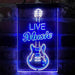 Live Music Electronic Guitar Lounge LED Light Sign - Way Up Gifts