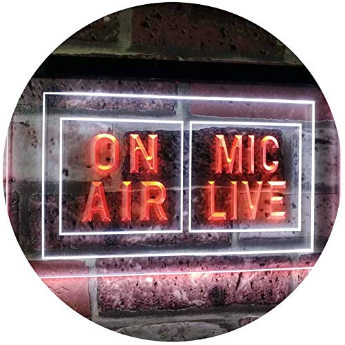 On Air Mic Live LED Light Sign - LED Gift Works