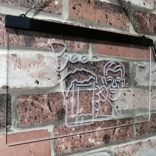 Classic Man Cave Beer LED Light Sign - LED Gift Works