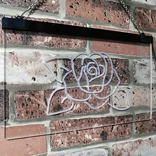 Rose Flower LED Light Sign - Way Up Gifts