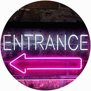 Entrance Left Arrow LED Light Sign - LED Gift Works