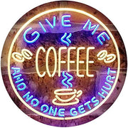 Give Me Coffee LED Light Sign - LED Gift Works