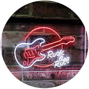 Guitar Rock & Roll Band Music LED Light Sign - LED Gift Works