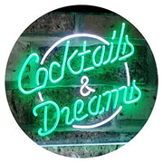 Cocktails & Dreams LED Light Sign - LED Gift Works