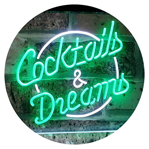 Cocktails & Dreams LED Light Sign - LED Gift Works