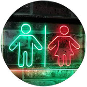 Restrooms LED Light Sign - LED Gift Works