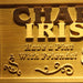 Personalized Irish Pub Shamrock Custom Wood Sign 3D Engraved Wall Plaque - Way Up Gifts