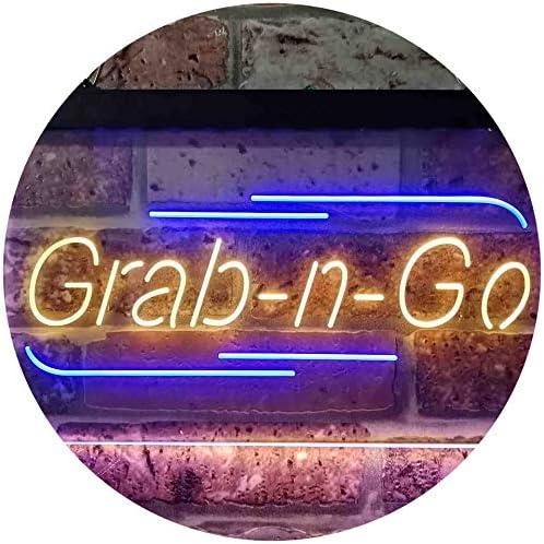 Grab n Go Food Take Away LED Light Sign - LED Gift Works