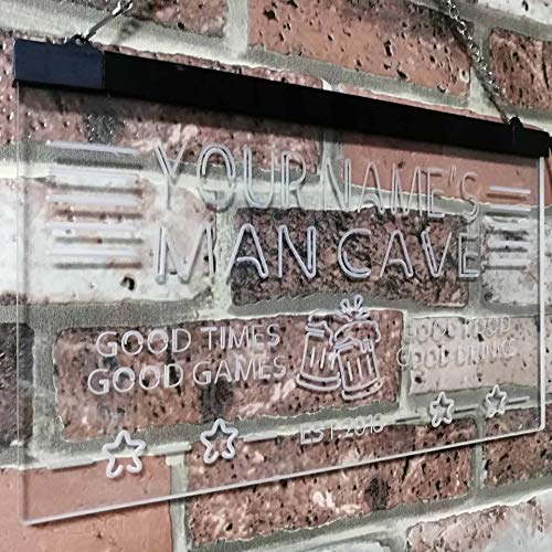 Personalized Beer Mug Cheers Man Cave LED Light Sign - LED Gift Works