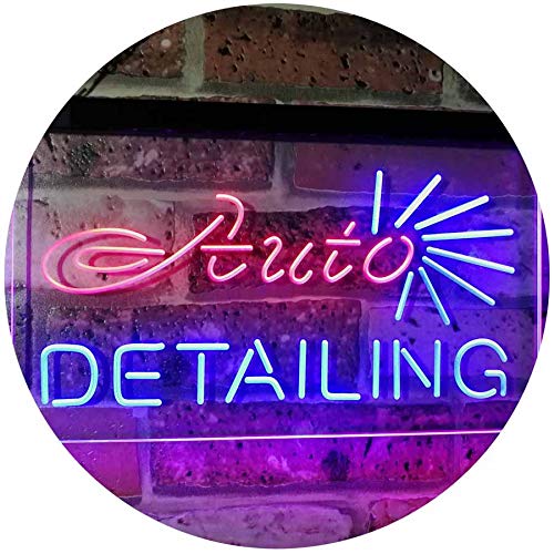 Car Body Shop Auto Detailing LED Light Sign - Way Up Gifts