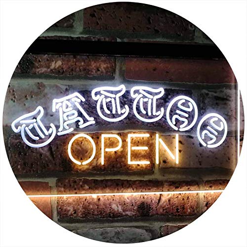 Tattoo Open LED Light Sign - LED Gift Works