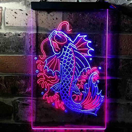 Koi Fish Display LED Light Sign - Way Up Gifts
