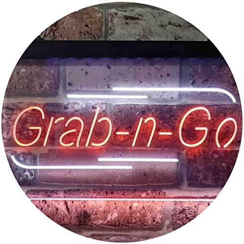 Grab n Go Food Take Away LED Light Sign - LED Gift Works
