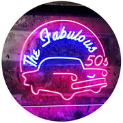 The Fabulous 50s LED Light Sign - LED Gift Works