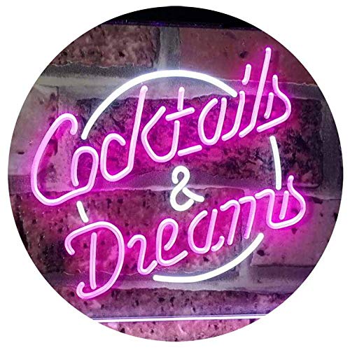 Cocktails & Dreams LED Light Sign - Way Up Gifts