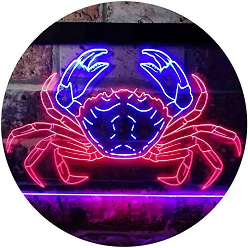 Crab Seafood Ocean Display LED Light Sign - Way Up Gifts