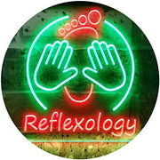 Foot Reflexology Massage LED Light Sign - LED Gift Works