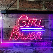 Girl Power LED Light Sign - LED Gift Works