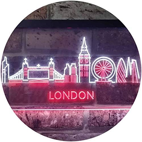 London City Skyline LED Light Sign - Way Up Gifts