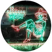 Cowgirl Welcome to Las Vegas LED Light Sign - LED Gift Works