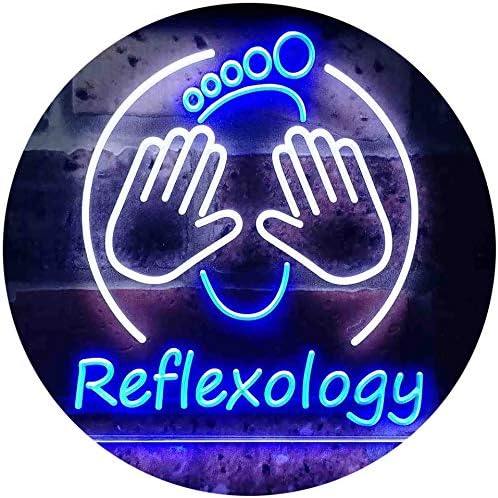 Foot Reflexology Massage LED Light Sign - LED Gift Works