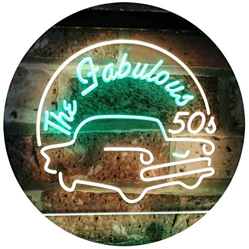 The Fabulous 50s LED Light Sign - Way Up Gifts