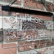 Dragon Chinese Buffet Restaurant LED Light Sign - LED Gift Works