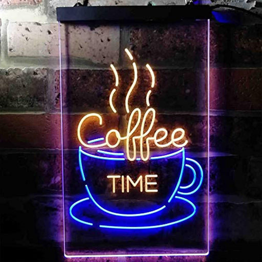 Coffee Time Cup Shop Cafe LED Light Sign - Way Up Gifts