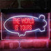 The World is Yours Blimp LED Light Sign - Way Up Gifts
