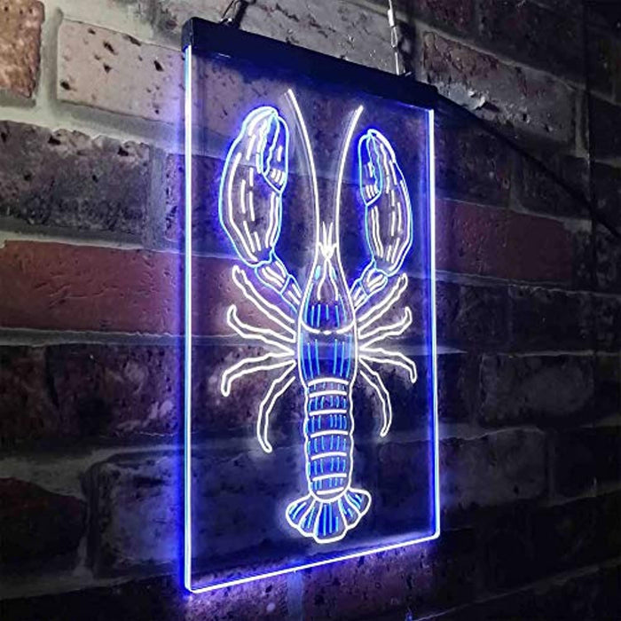 Lobster Seafood Restaurant LED Light Sign - Way Up Gifts