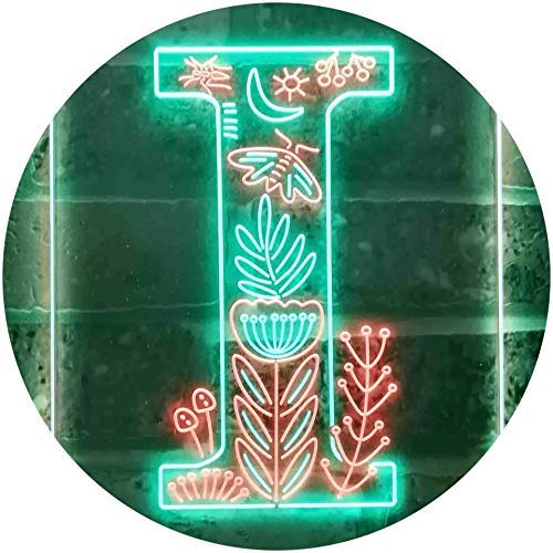 Family Name Letter I Monogram Initial LED Light Sign - LED Gift Works