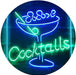 Cocktails Bar Glass LED Light Sign - Way Up Gifts