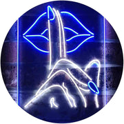 Finger Nail On Lip Beauty Salon LED Light Sign - LED Gift Works