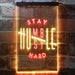 Motivational Quote Stay Humble Hustle Hard LED Light Sign - Way Up Gifts